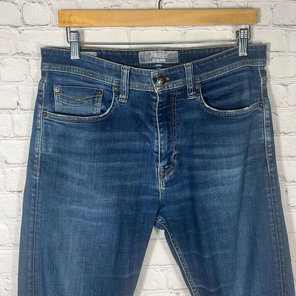 Revtown Taper  Jeans Men's W33 x L33 Stretch Blue Medium Wash Denim - Picture 2 of 13